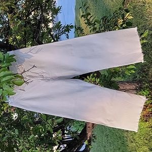 Pull & Bear Women's Size 12 White Denim High Rise Jeans